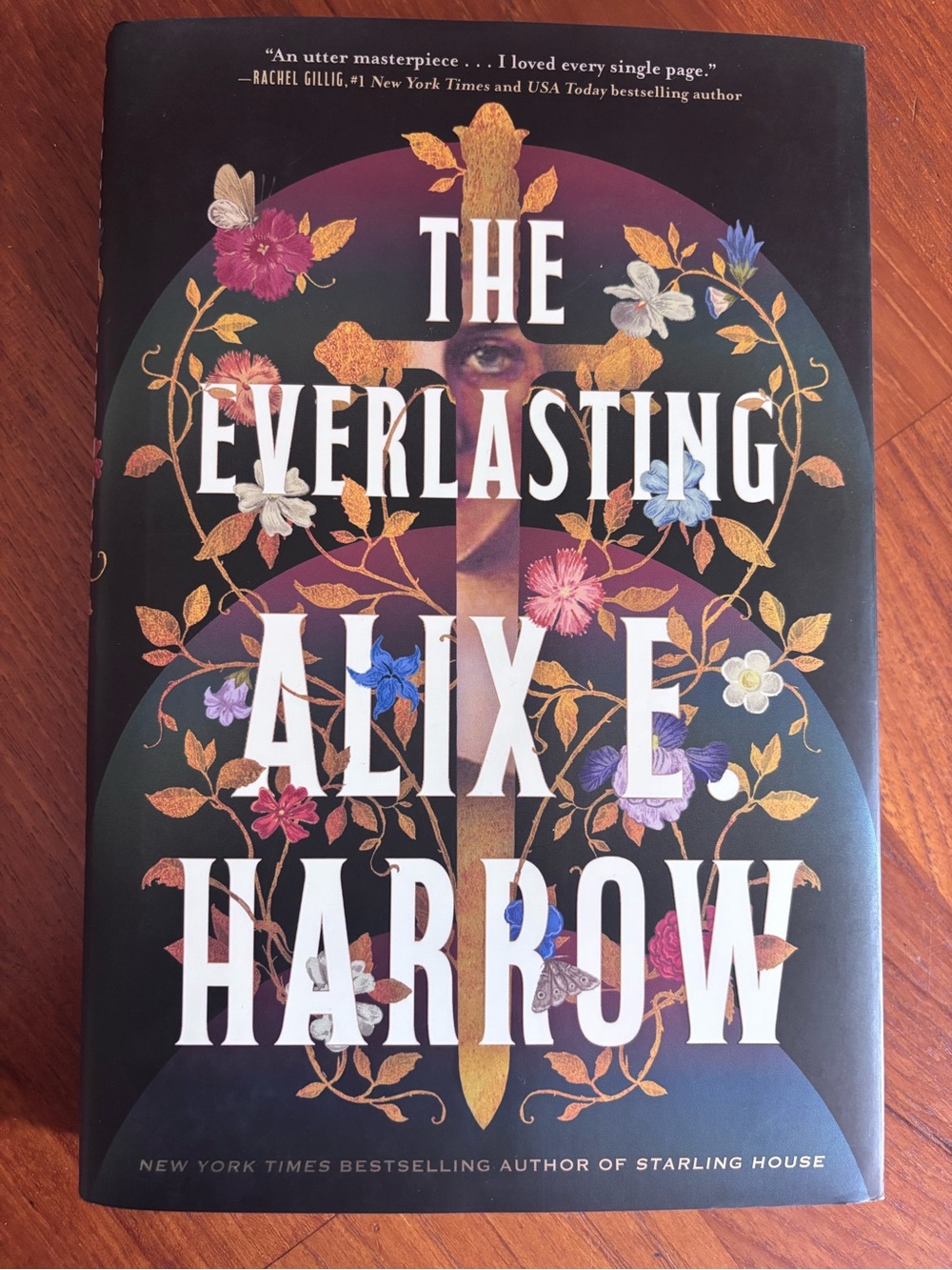 The Everlasting by Alix E Harrow — Hardcover Book (Black Floral Cover)